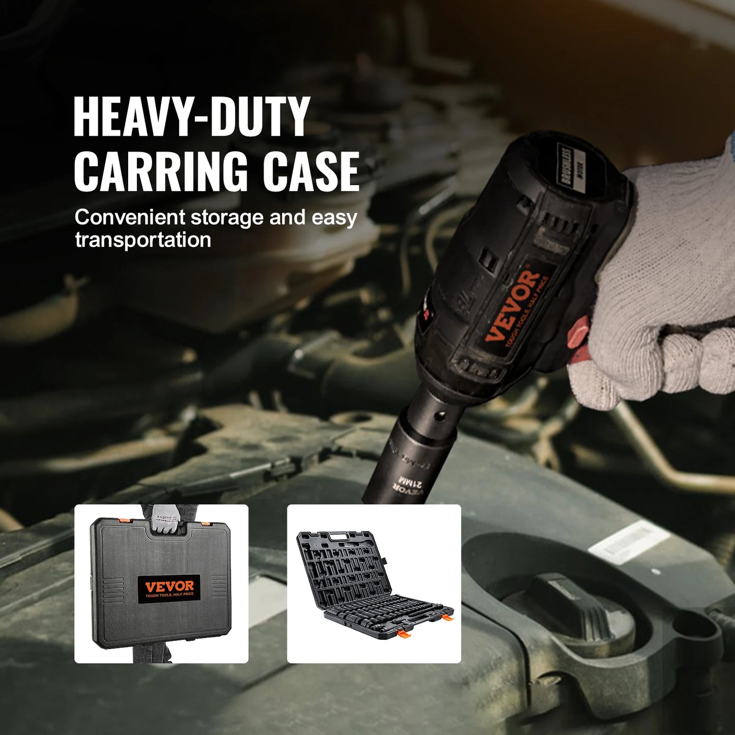 SucceBuy 6 Point Impact Socket Set CrV Alloy Steel
