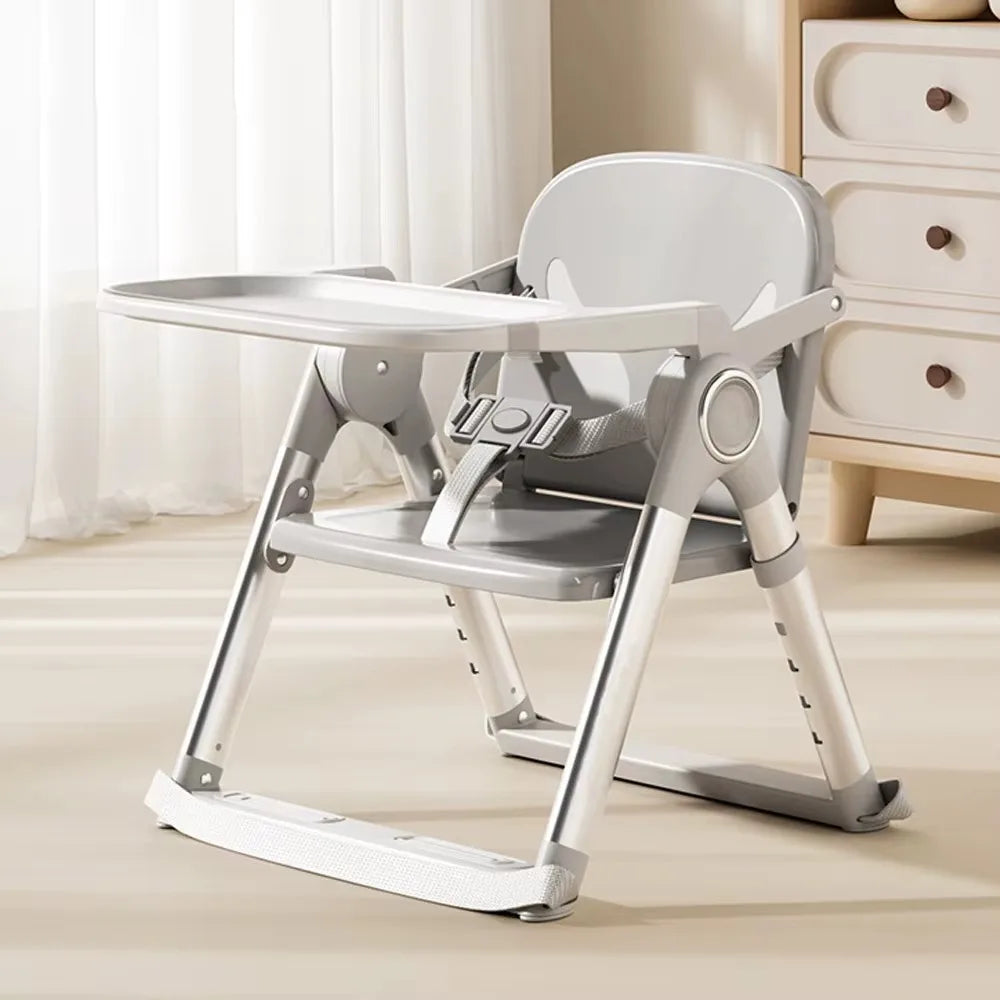 Baby Folding Booster Seat High Chair For Dining And Portable Toddler Feeding