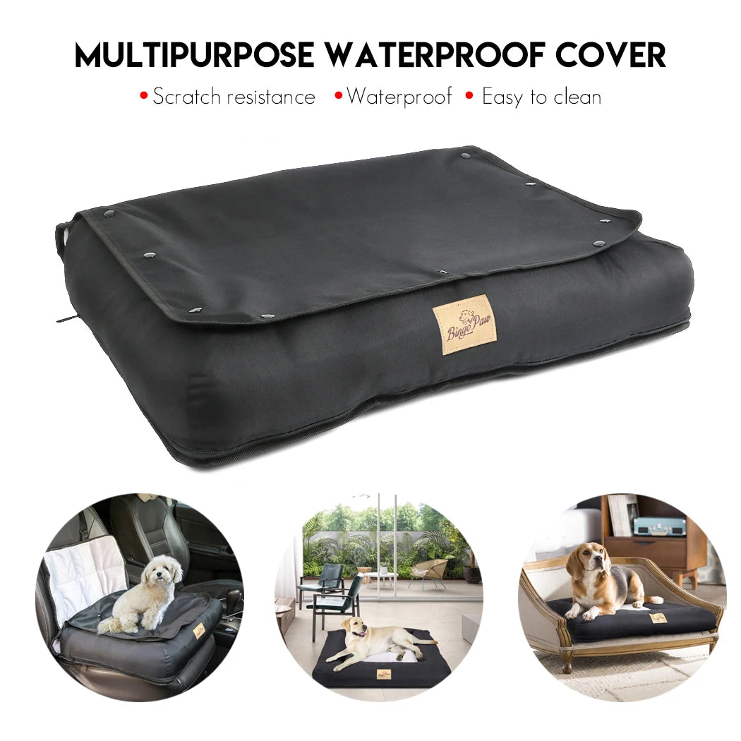 BINGOPAW Dog Car Seat Bed Waterproof Carrier With Removable Pad