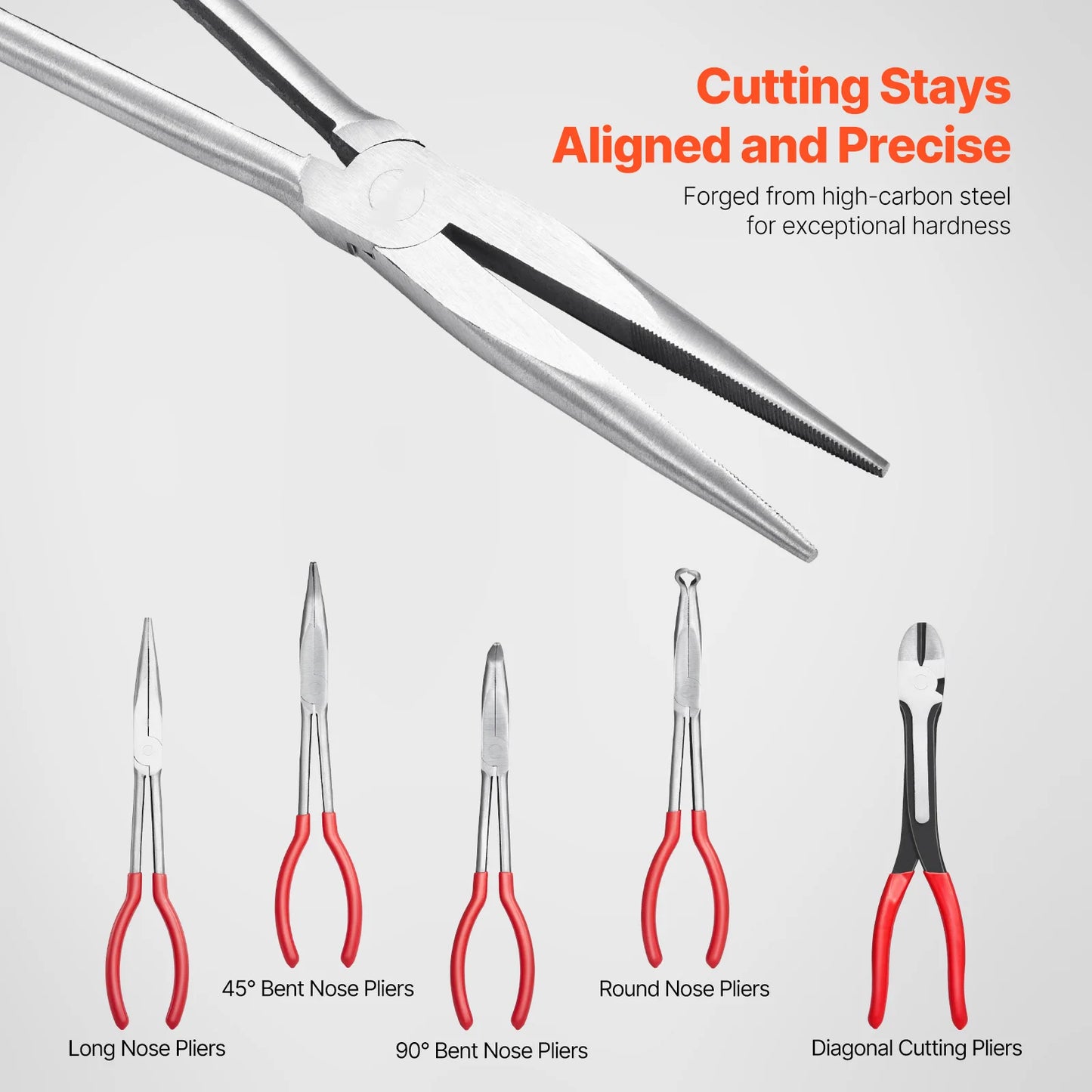 SucceBuy 5 Piece Needle Nose Pliers Set Bent Angles