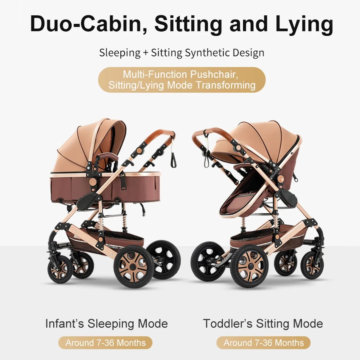 SteAnny Baby Travel System Stroller With Isofix Base