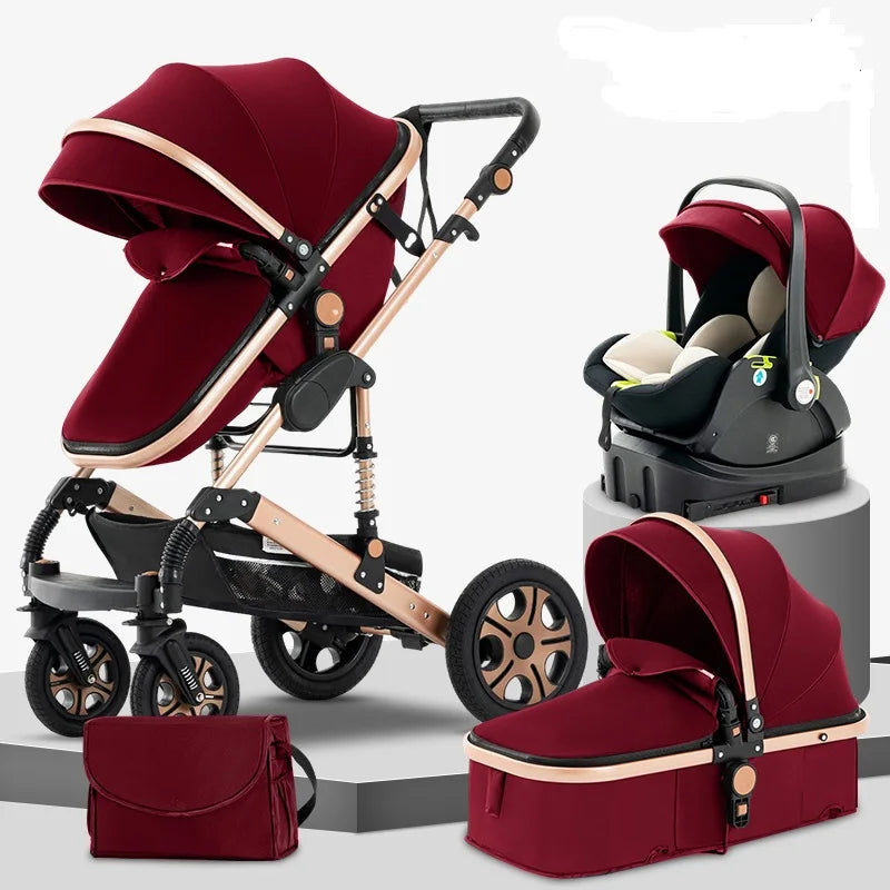 SteAnny 3 In 1 Baby Stroller Travel System With Isofix Base