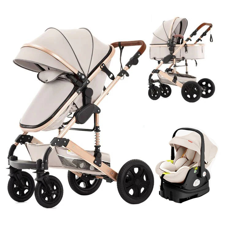 SteAnny Baby Travel System Stroller With Isofix Base
