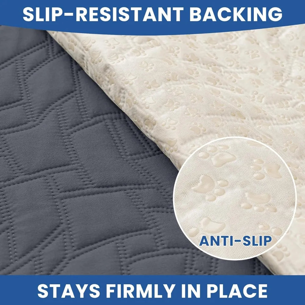 Waterproof Pet Couch Cover Anti Slip Washable Bed Protector