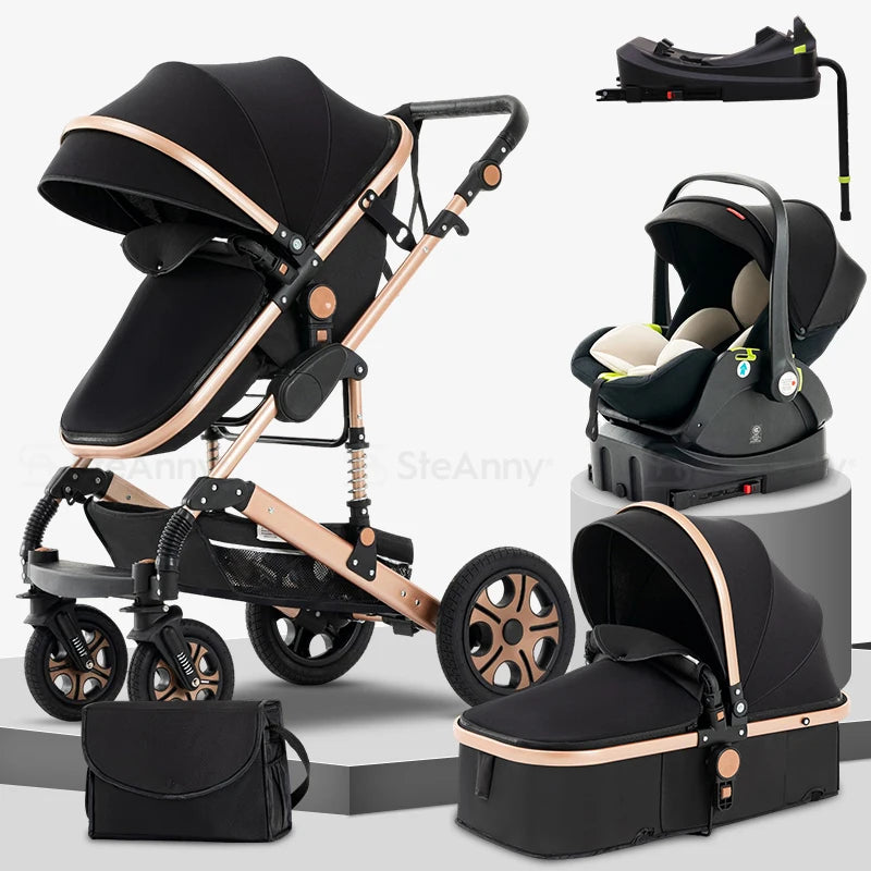 SteAnny 3 In 1 Baby Stroller Travel System With Isofix Base