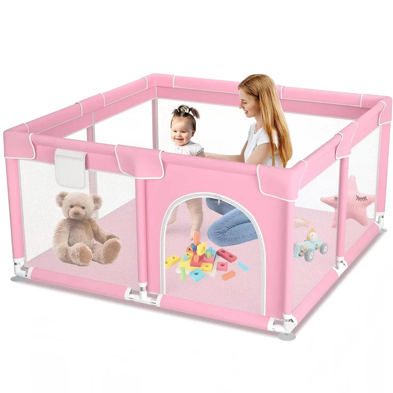 Baby Playpen 360 Degree Safety Fence Portable Play Area