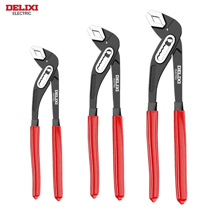 Delixi Electric 3 Piece Multifunctional Water Pump Pliers Universal
