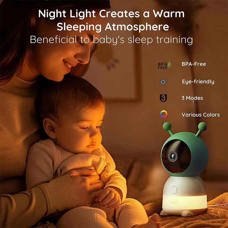 BOIFUN Baby Monitor Camera with 360 Rotation and App