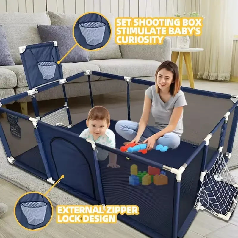 IMBABY Playpen Safe Yard For Kids Indoor Outdoor Play Area