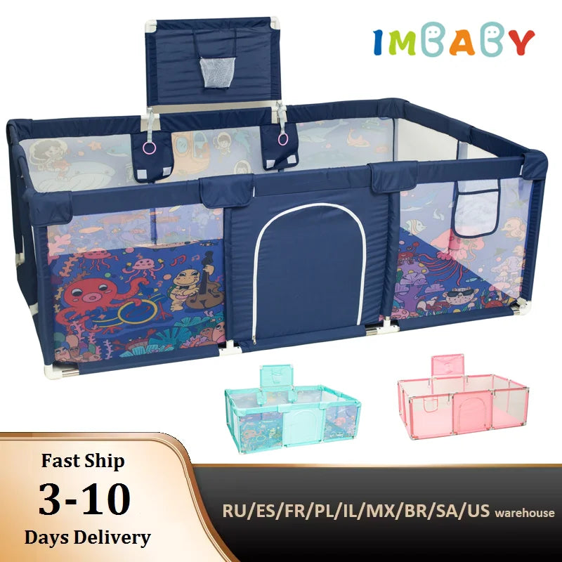 IMBABY Baby Playpen Playground With Ball Pool For Child Safety