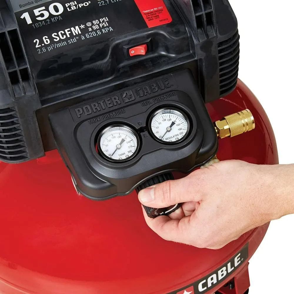 Oil Free Pancake Air Compressor Portable Home Workshop 150 PSI