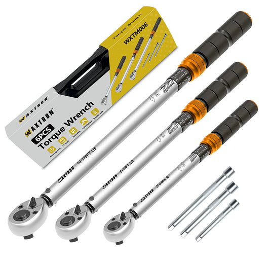 WAXTRON Torque Wrench 1-220 Nm High Precision 3 Drive Sizes