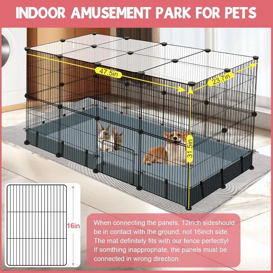 Small Animal Playpen Waterproof Mat For Guinea Pigs Rabbits