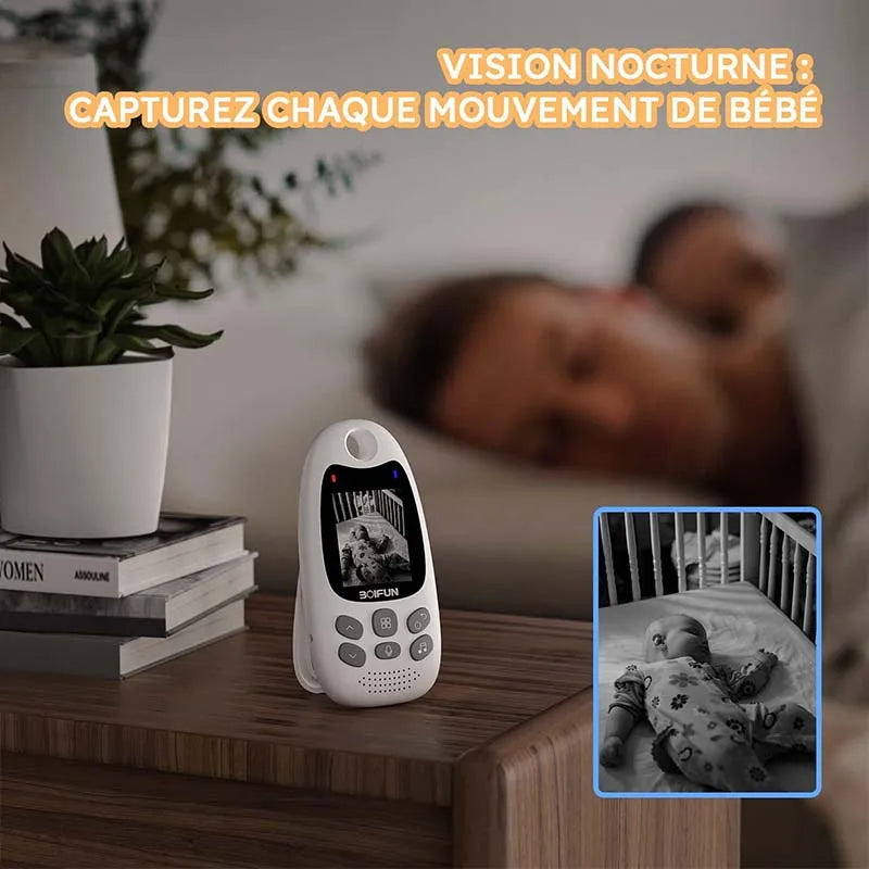 BOIFUN Baby Monitor With Camera 720p Video And Temperature Sensor