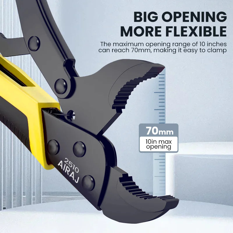 AIRAJ Locking Pliers Set Quick Release Curved Jaw Versatile Tool