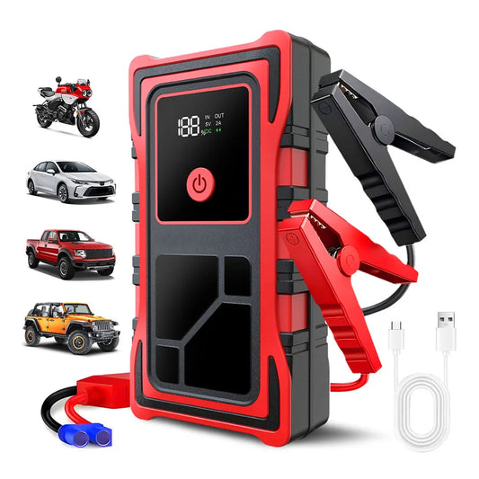 Portable Jump Starter 7000A Peak Current With Smart Clamp Emergency Power
