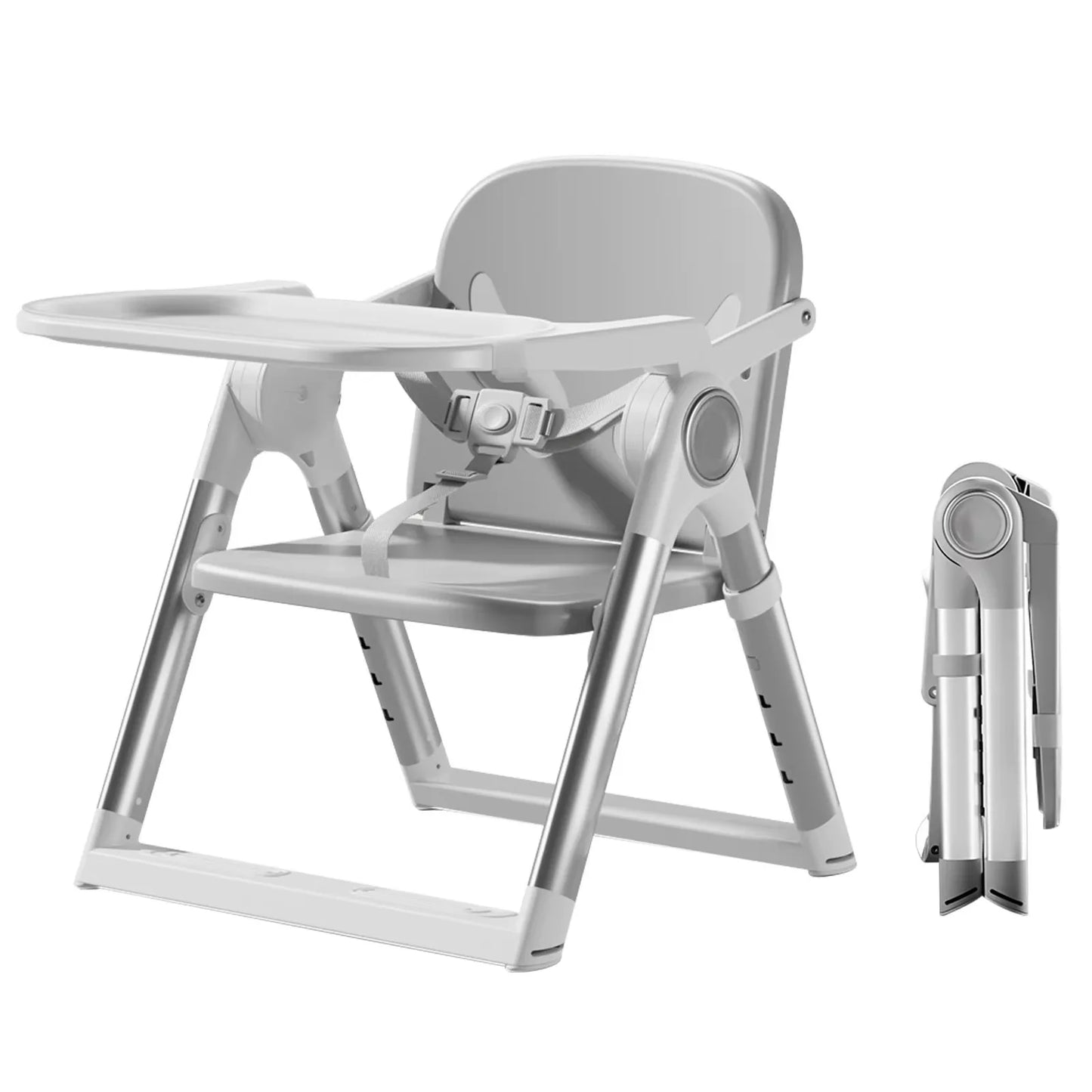 Baby Folding Booster Seat High Chair For Dining And Portable Toddler Feeding