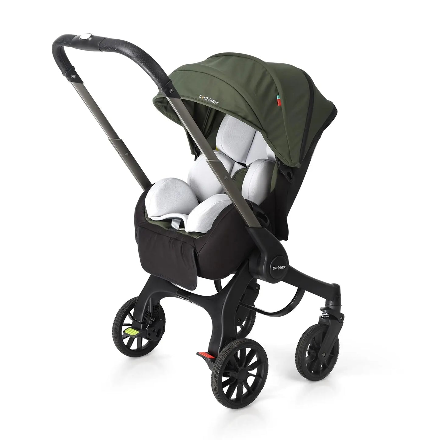 Camping cart, Foldable baby stroller, adjustable backrest, can be pushed in two directions, Suitable for traveling in autumn