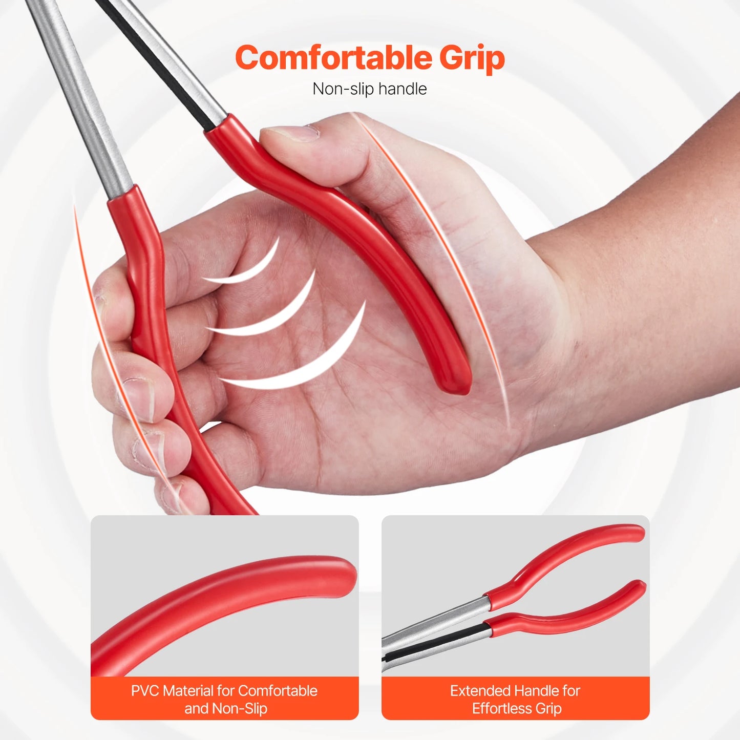SucceBuy 5 Piece Needle Nose Pliers Set Bent Angles