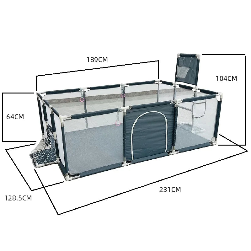 IMBABY Playpen Safe Yard For Kids Indoor Outdoor Play Area