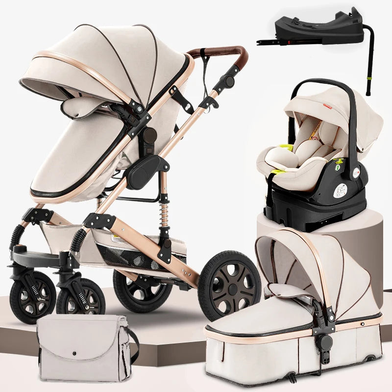 SteAnny 3 In 1 Baby Stroller Travel System With Isofix Base