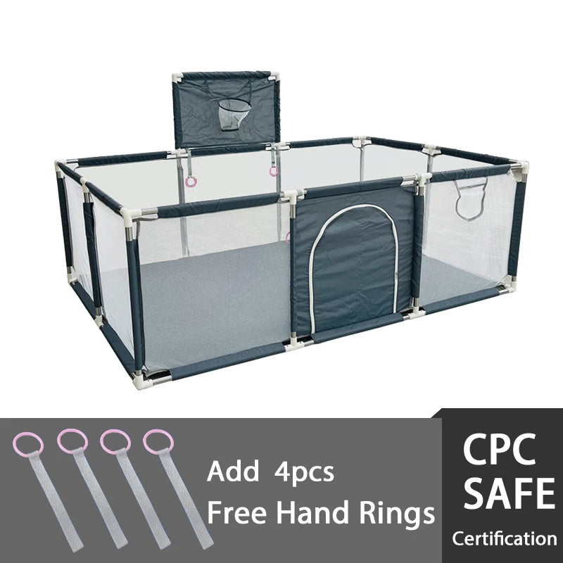 IMBABY Playpen Safe Yard For Kids Indoor Outdoor Play Area