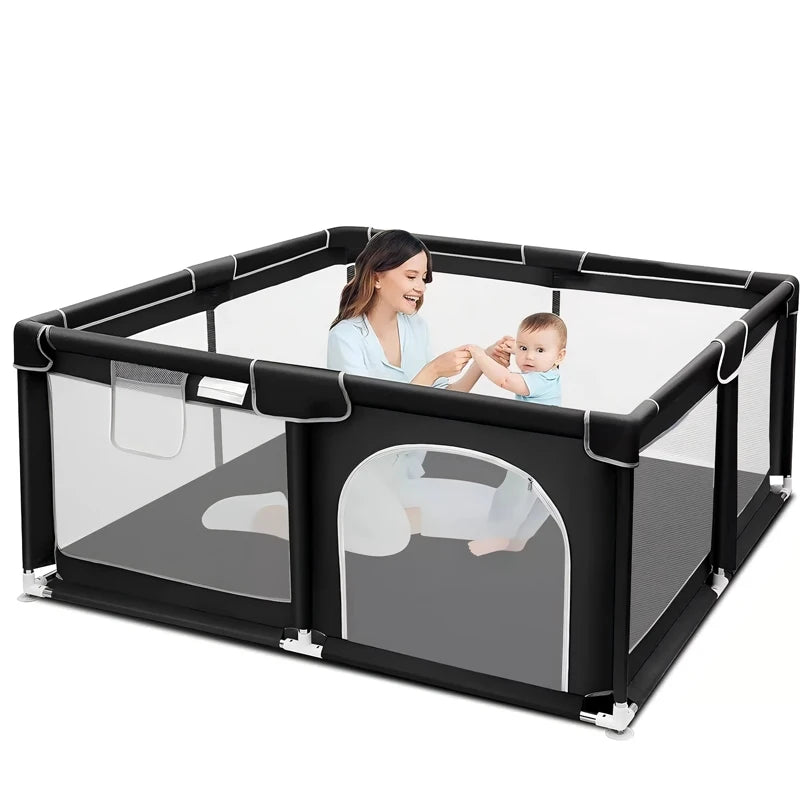 Baby Playpen 360 Degree Safety Fence Portable Play Area