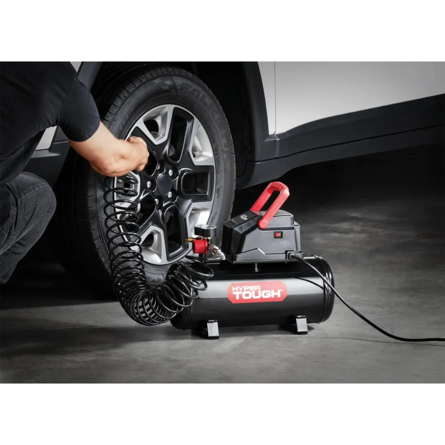 Oil Free Portable Air Compressor 100 PSI 3 Gal Powered