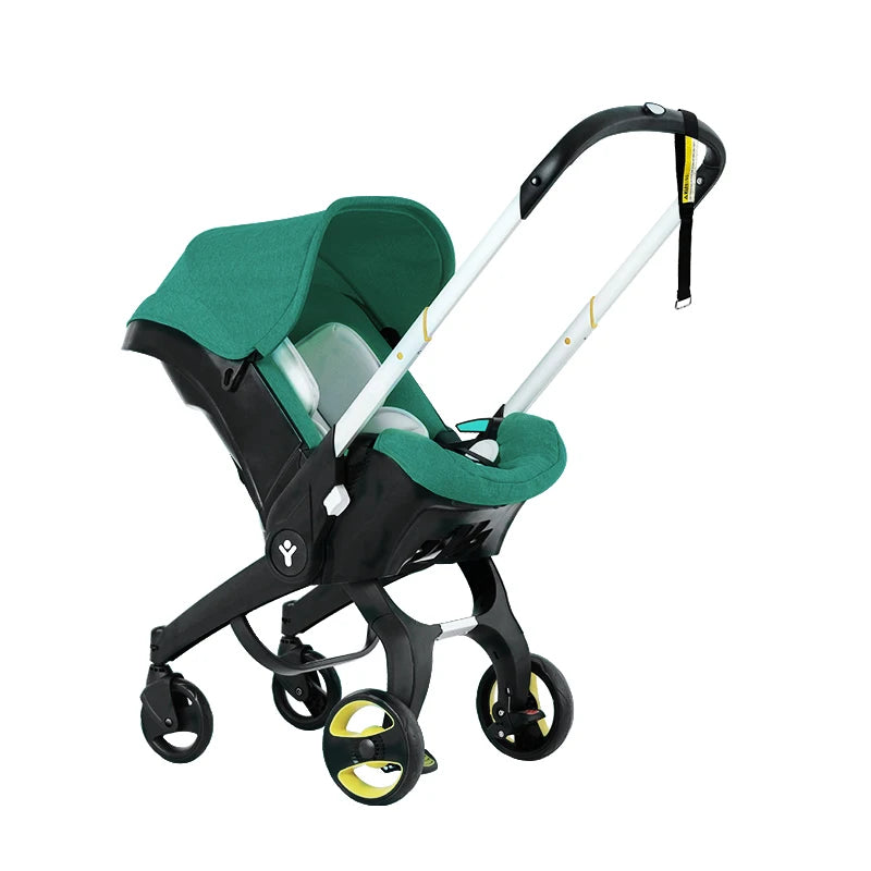 Push & Go! Reversible Baby Stroller | Easy One-Hand Fold & Compact Travel Design | Portable with Adjustable Sunshade - The Ultim