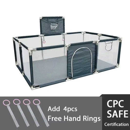 IMBABY Playpen Safe Yard For Kids Indoor Outdoor Play Area