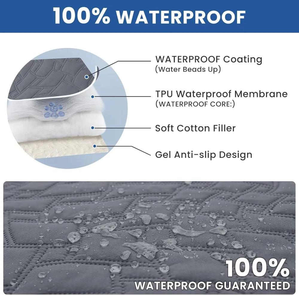 Waterproof Pet Couch Cover Anti Slip Washable Bed Protector