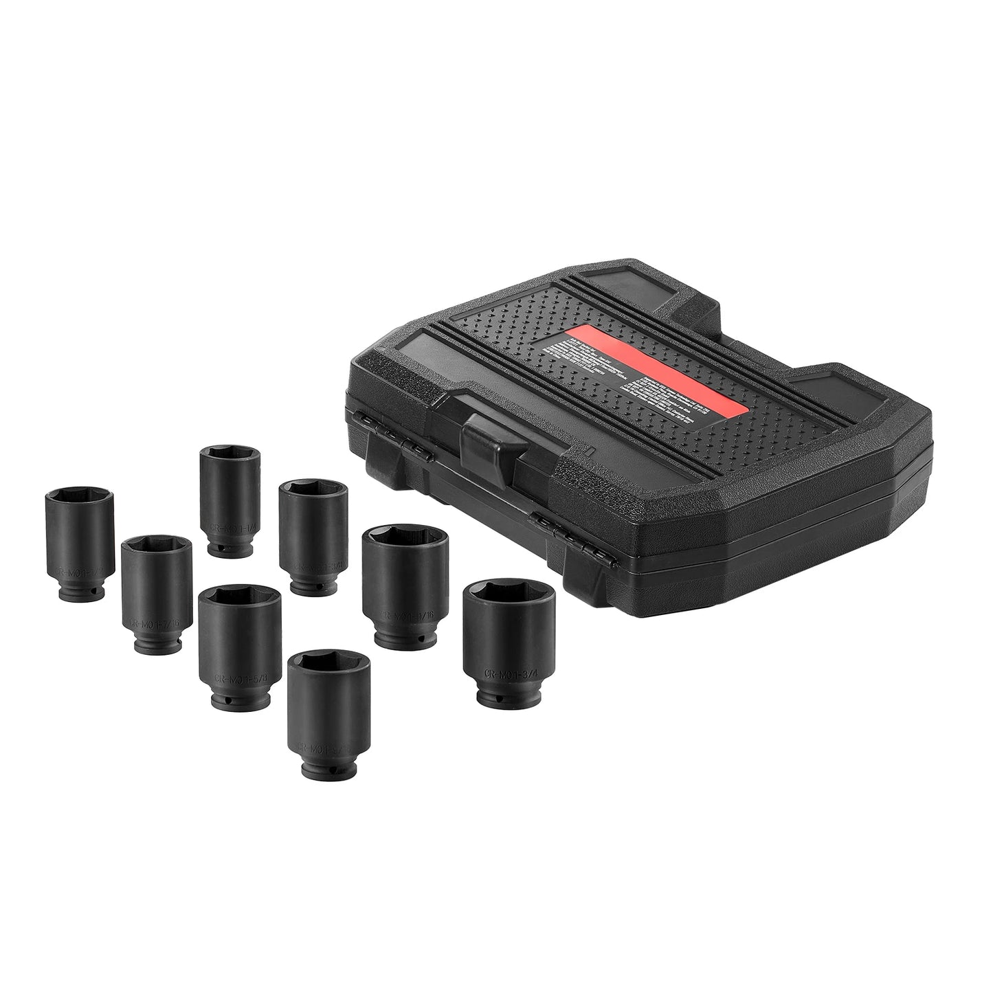 SucceBuy Axle Nut Socket Set 8 Piece 12 Point Metric