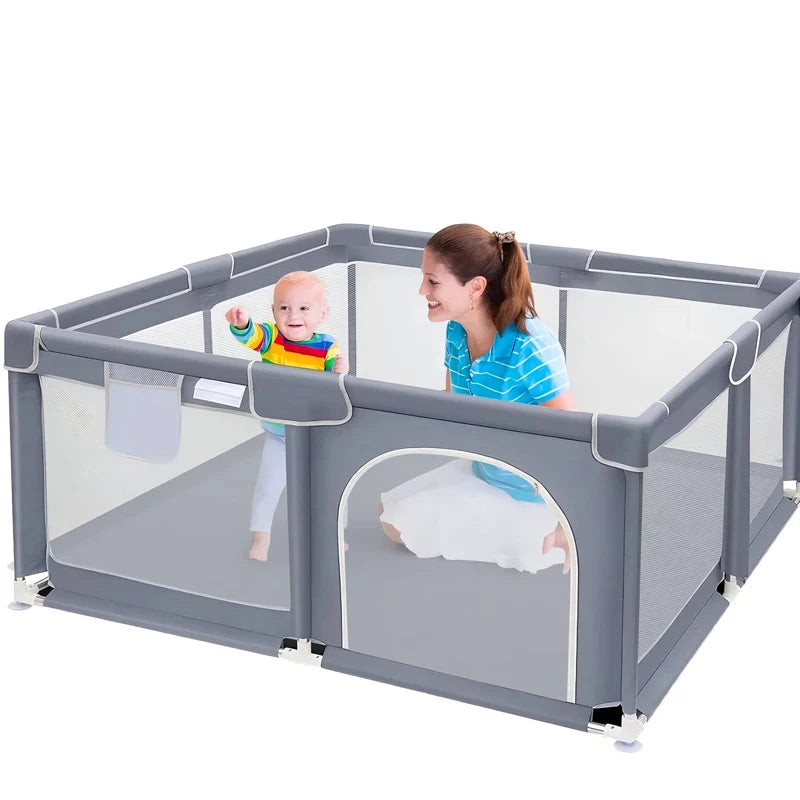 Baby Playpen 360 Degree Safety Fence Portable Play Area