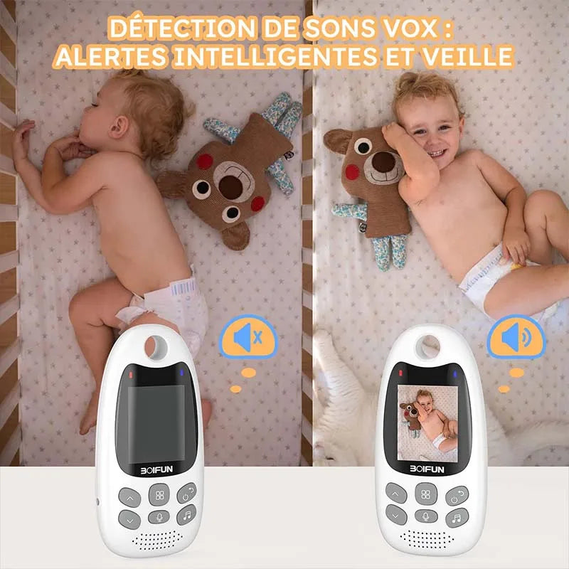 BOIFUN Baby Monitor With Camera 720p Video And Temperature Sensor