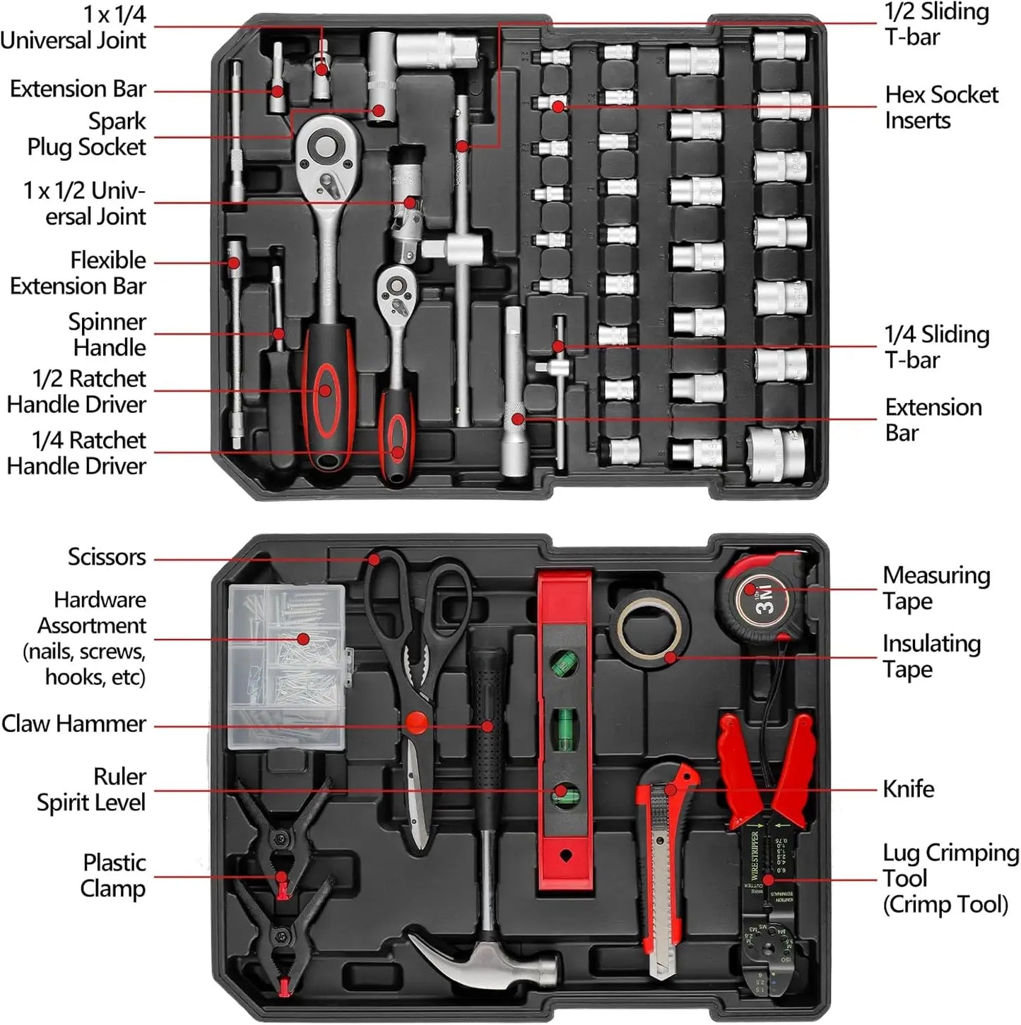 799 Piece Mechanic Tool Set With Trolley Case Repair Toolbox