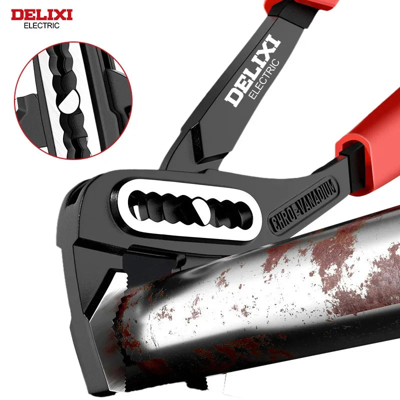 Delixi Electric 3 Piece Multifunctional Water Pump Pliers Universal